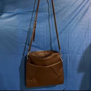 Brown Matt and Natt cross body purse